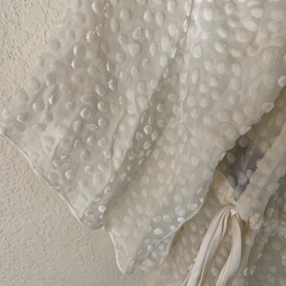 HALEBOB Cream Sheer Shirt size:S - Picture 8 of 8